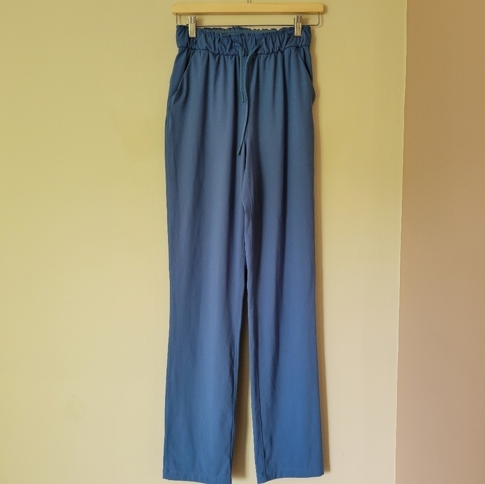 Lululemon Keep Moving High Rise Full Length Pant In Blue Size 4
